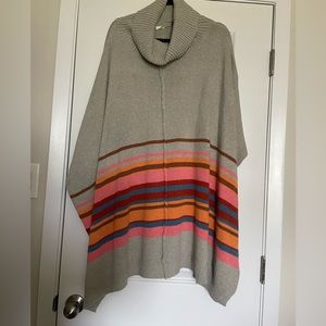 Fun multicolor poncho!